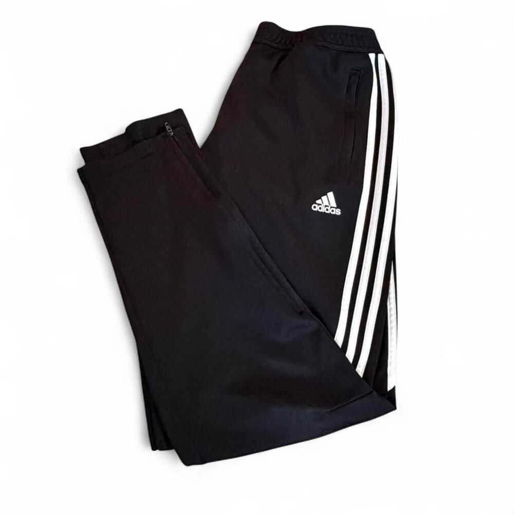 Adidas Women's Black and Grey Joggers-tracksuits